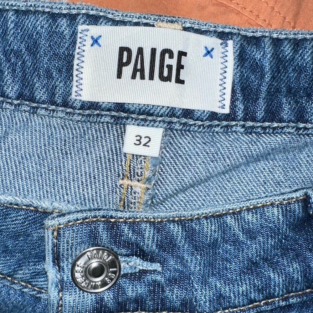 Nwot Paige Noella High Waist Straight Leg Jeans sz 32 #II - Picture 4 of 6